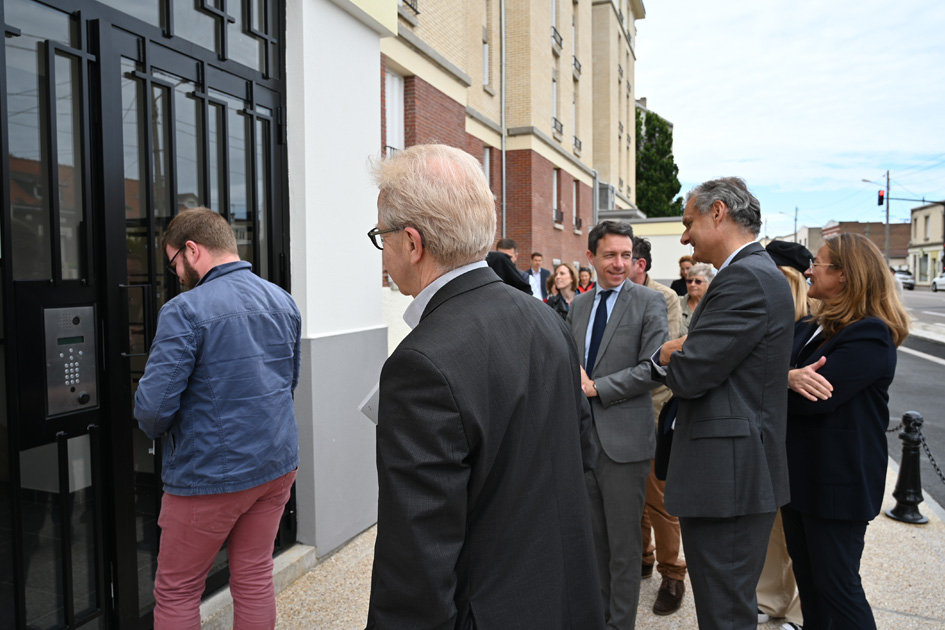 Photo de l'inauguration de la résidence Tourneville Le Havre