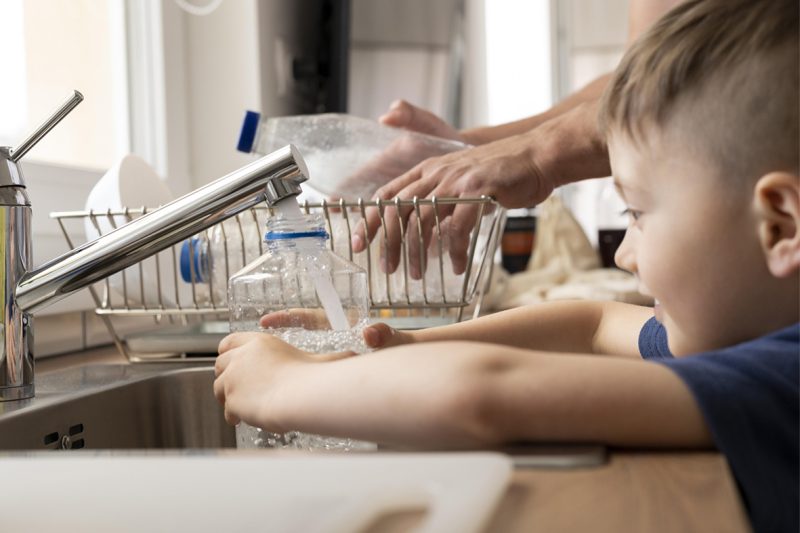 Photo illustration de la consommation d'eau